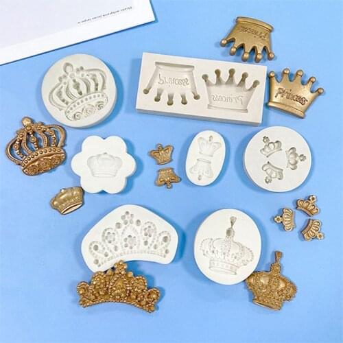 Cake decorating mold crown brand logo fondant silicone mold DIY cake chocolate silicone mold