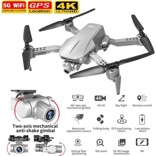 L106 Pro GPS Drone 4K RC Quadcopter With HD Dual Camera Optical Flow FPV Drone 4K Professional Drones Foldable Follow Me Dron