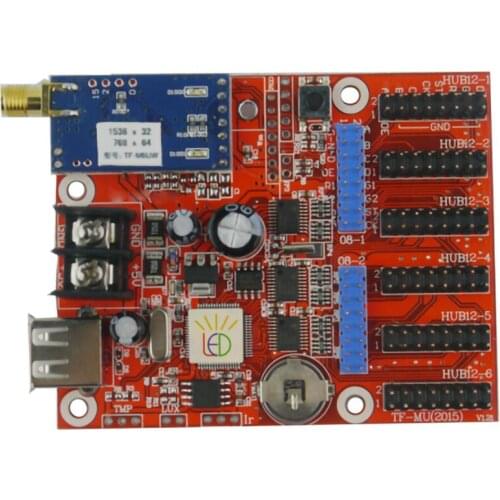TF-M6UW USB and wifi dual communication led controller wifi wireless led card supports 1536*32;768*64