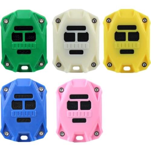 Key Remote Fob Cover Shell for Car Keypads & Uncut Spare Key Blade Car Key Case Cover for Jeep Wrangler JK 2007-2018