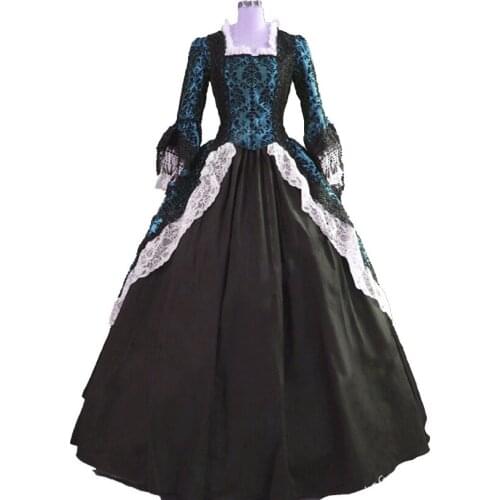 Cosplay Medieval Renaissance Gothic Dress Halloween Carnival Party Costumes for Women Adult Victoria Palace Princess Dress Party