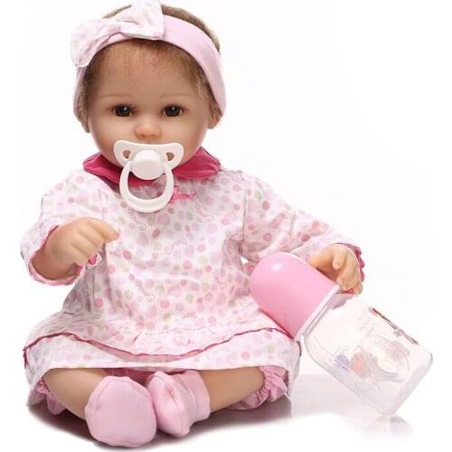 40cm Reborn Baby Dolls Vinyl Silicone Lifelike Alive Soft Babies Toddler Newborn Toy Kids Boy Girl Birthday Chirstmas Gift