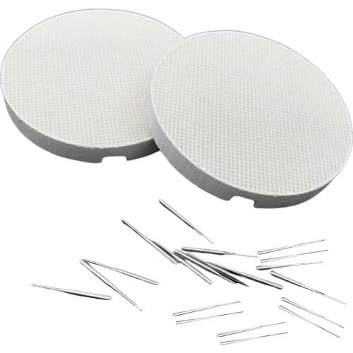 Lab Porcelain Honeycomb Firing Trays 20 Pins Technician 3.15inch