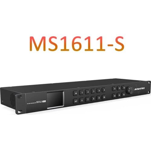 AVMATRIX MSS1611-S 1RU 16×16 3G-SDI Seamless SDI Input and Output Matrix Switcher With Up and Down Scaling Easy Controll