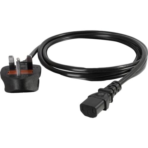 Power Cord,3 Pin Plug 1.5M 10A/250V Computer Power Cord Ac Power AC Adapter for Laptop Notebook/Computer(UK Plug)