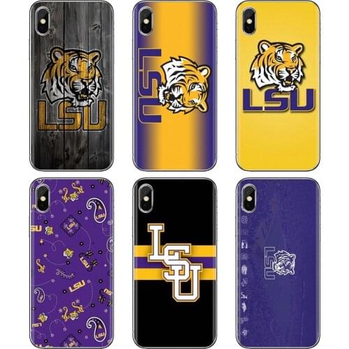 For Xiaomi poco X3 nfc F2 Pro M3 Mi 5X 6X Max Mix 1 2 2S 3 Mi5 Mi6 Mi3 Mi4 Soft TPU Covers Team-Logo-C-LSU-Tigers-football