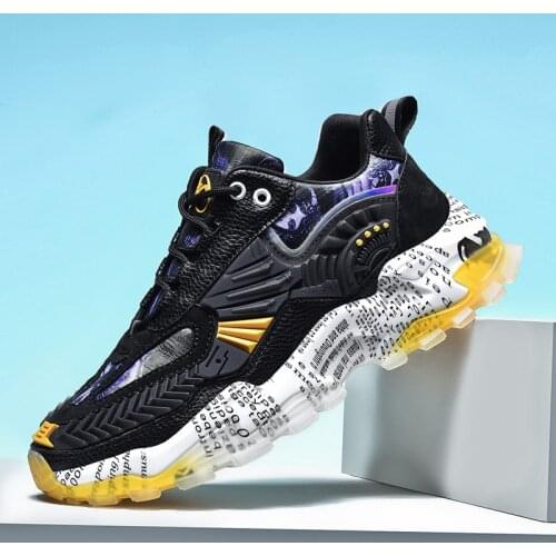 Vip Link Low-Top Leisure Sports Sneakers High-End Catwalk Printed Men Shoes 2020 High Street Footwear Fashion Hipster Zapatillas