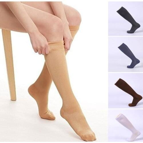 New Unisex Socks Compression Stockings Pressure Varicose Vein Stocking knee high Leg Support Stretch Pressure Circulation cool