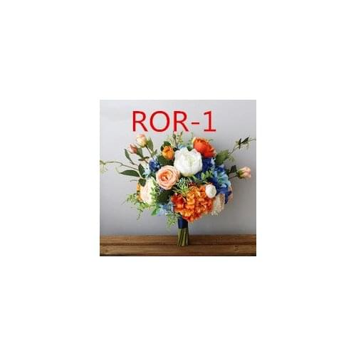 New simulation rose peony hydrangea holding a bouquet of wedding road lead fake flowers ROR