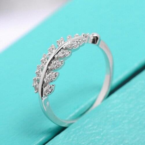 Charming Crystal Leaf Finger Ring for Women Vintage Boho Knuckle Party Rings Punk Jewelry Gifts for Girls
