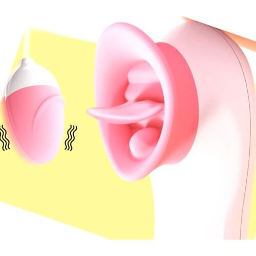 Oral Tongue Suction Clitoris Stimulation Vagina Sucking Vibrator Sex Toys For Woman Nipple Sucker Masturbation Erotic Sex Toys