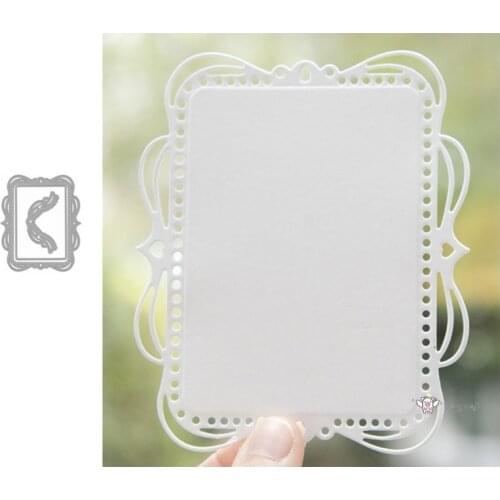 Mmao Crafts Metal Steel Cutting Dies New Wavy lace strip frame Scrapbooking Paper/photo Cards Embossing Dies