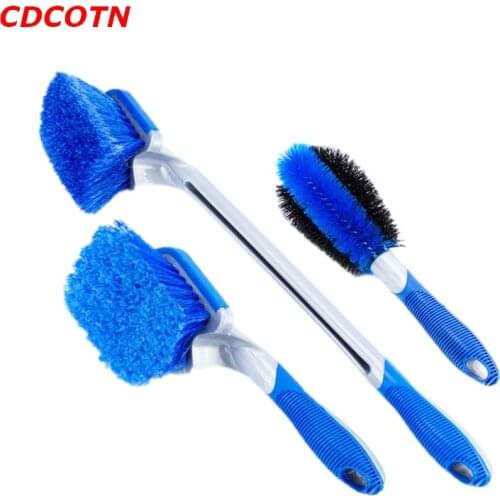 Car Tyre Cleaning Brush Tire Wheel Rim Hub Brushes Auto Washer Vehicle Body Surface Wheel Scrub Cleaneing Tool Car Accessories