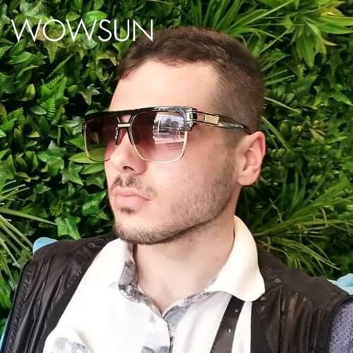 WOWSUN Fashion Classic Square Sunglasses Men Women Sports Outdoor Beach Fishing Travel Colorful Sun Glasses UV400 Goggles