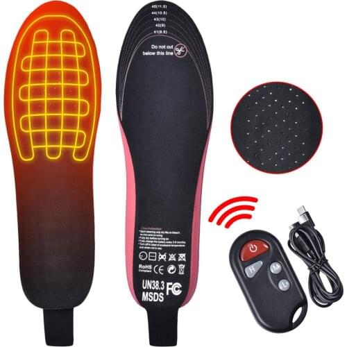 USB Heated Shoe Insoles Feet Warm Sock Pad Mat Electrically Heating Insoles Washable Warm Thermal Insoles Unisex