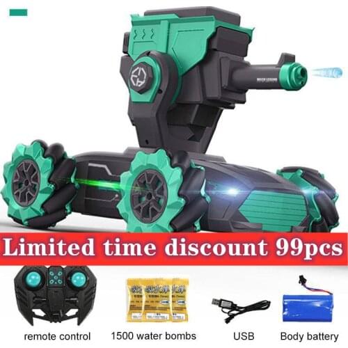 Remote Control Tank Vehicle 2.4g Infrared War Vehicle Can Launch Water Bomb Armored Tank Toy Car Childrens Toy Programming Toys