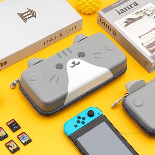 Three-dimensional Ear Travel Carrying Storage Bag For Nintendo Switch Game Console Box Shell Cover Cartoon Anime Protective Case