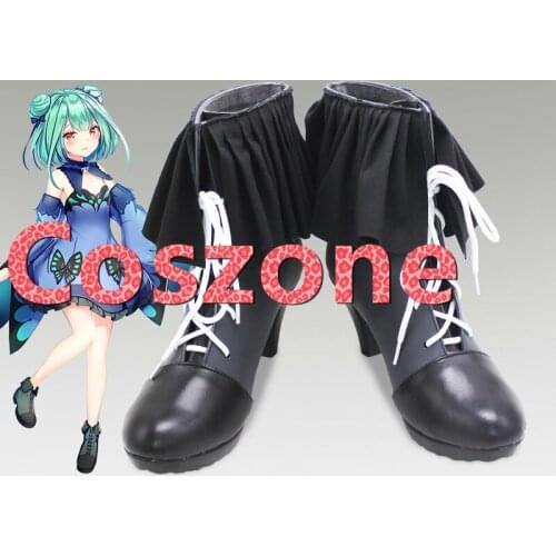 Uruha Rushia Cosplay Shoes Boots Halloween Carnival Cosplay Costume Accessories