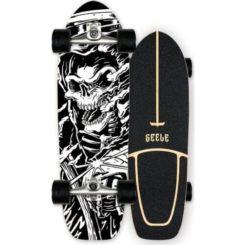 Highly Smooth Carver Surf Land Skateboard CX4 CX7 Professional Maple Cruiser Skate Board Longboard For Street Brushing Carving