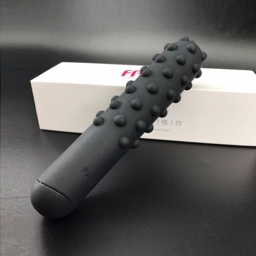 FAAK female electric G-spot anal tongue nipple vaginal masturbation silicone wolf vibrator G-Spot massage stick
