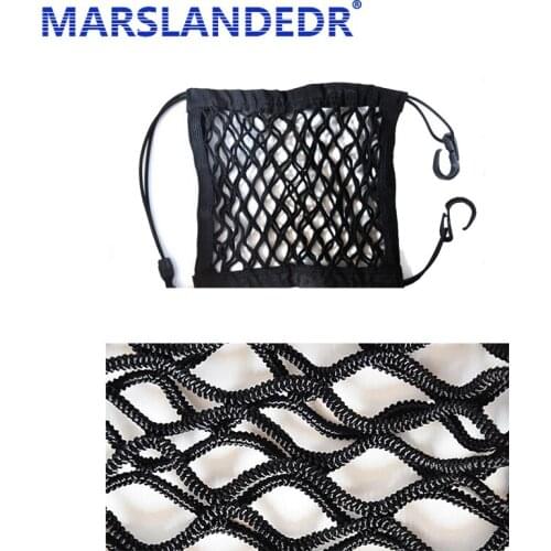 1pcs Net Universal Elastic Mesh Organizer Bag Seat Crevice Storage Box / Bag Auto Car Seat Side Storage Black Luggage Holder