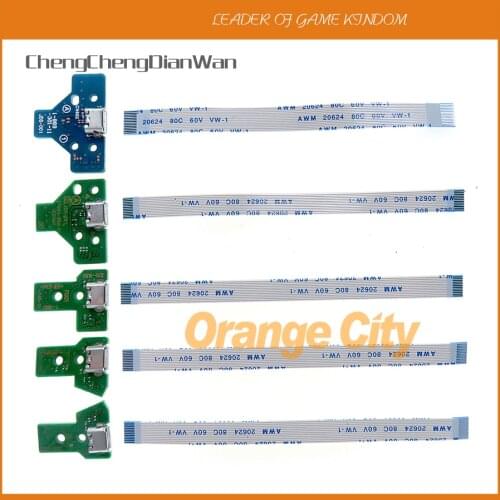 10Sets JDS-001 JDS-011 JDS-030 JDS-040 JDS-055 USB Charging Port Board winth For PS4 Controller DualShock 4 Repair Parts