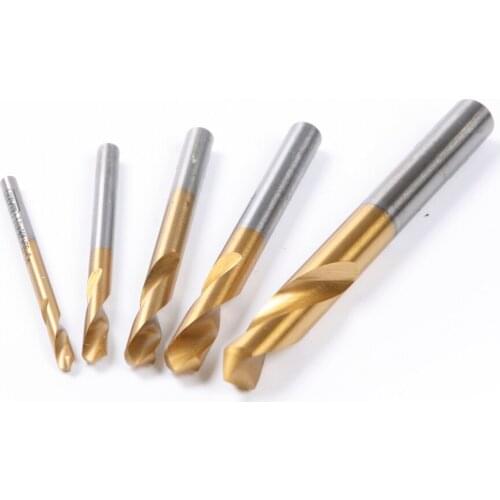5Pcs Straight Shank HSS-Co M35 3/4/5/6/8mm 90Degree Centering Drill for Machining Hole Drill Chamfering Tools