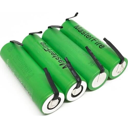 MasterFire Original 3.7V 18650 US18650VTC5 2600mAh VTC5 High drain 30A discharge battery for Sony Batteries + DIY Nickel Sheets