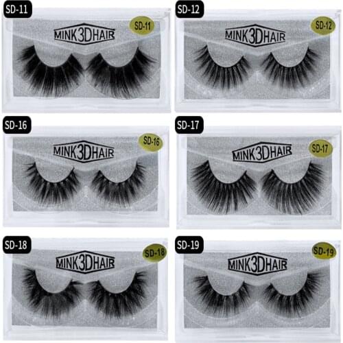 DHL Free Shipping New 3D Mink Eyelashes Messy Eye Lash Extension Sexy Eyelash Full Strip Eye Lashes By Chemical Fiber