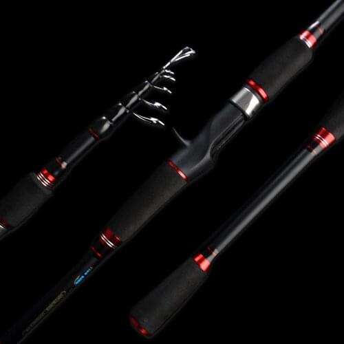 Travel Telescopic Spinning Rods Ultralight 2.4M 2.7M Carbon Casting Lure Fishing Rod Sea 2.1M 1.8M Short Portable Fishing Pole