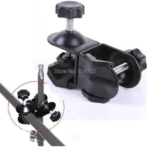 Photo Dual Double U Clip C Clamp Bracket for Studio Camera Lighting Boom Arm light Stand