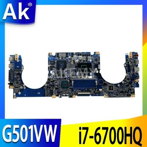 G501VW motherboar For ASUS G501V UX501V UX501VW N501VW Laptop motherboard i7-6700HQ CPU 8G RAM with GTX960M 2G Test
