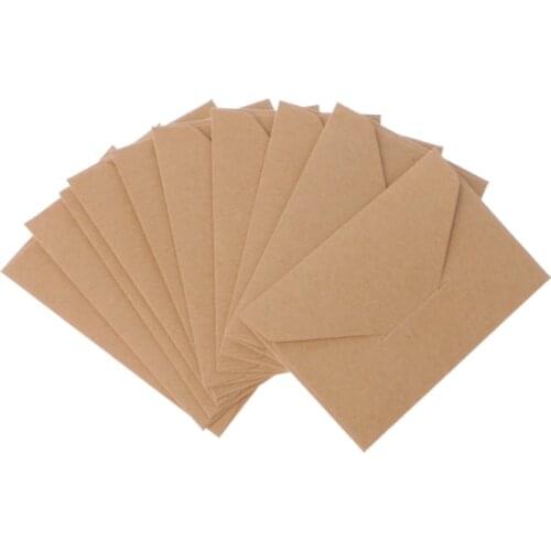 50 Pcs/lot White/Black/Brown Craft Paper Envelopes Vintage European Style Envelope For Card Scrapbooking Gift C26