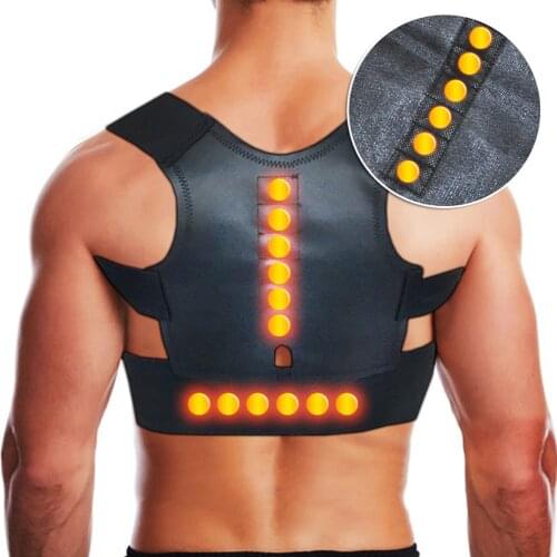 Magnetic Therapy Posture Corrector Back Brace Shoulder Corset Waist Lumbar Support Belt Braces&Supports Ease Pain Health Care
