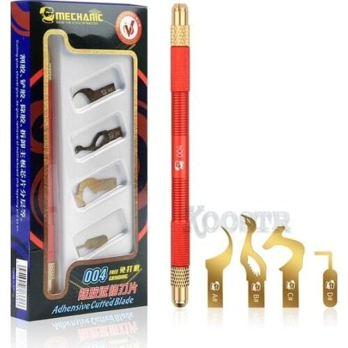 MECHANIC Non-Slip Metal Scalpel Knife Kit Cutter Engraving Craft Carving Knives+4pcs Blades Phone PCB Stencil Repair Hand Tools