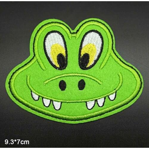 Cartoon Crocodile Panda Bear Rabbit Animal Iron On Embroidered Clothes Patches For Boys Girls Kids Clothing Garment Wholesale