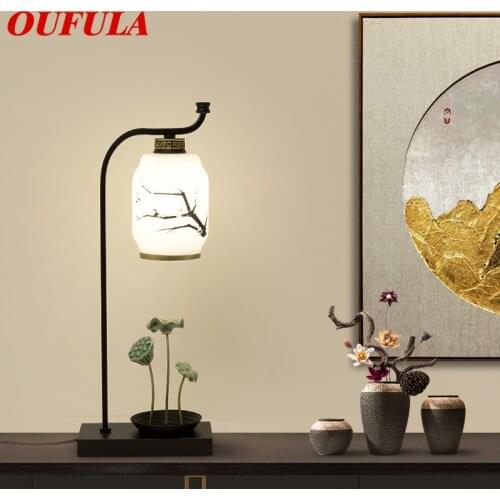 OULALA Table Lamp Modern Contemporary Office Creative Decoration Fabric for Foyer Living Room Bed Room Hotel