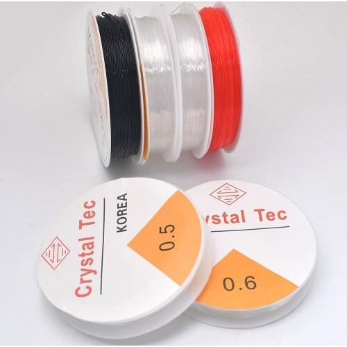 0.4/0.5/0.6/0.7/0.8mm Strong Crystal Elastic Beading Line Cord Thread String For DIY Necklace Bracelet Jewelry Making HK030