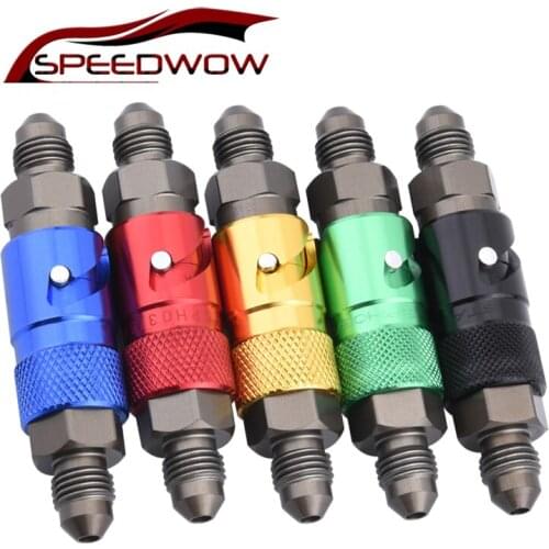 SPEEDWOW Motorcycle Front Brake Caliper Quick Removal Cover Brake Line AN3 Fitting Adapter Quick Release Brake Lines For Yamaha