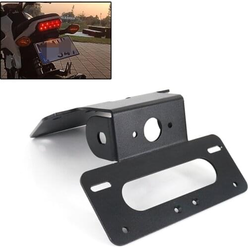 Fit For HONDA GROM MSX125 2013-2015 Motorcycle Aluminum Rear Tail Tidy License Plate Bracket Fender Eliminator Kit Black