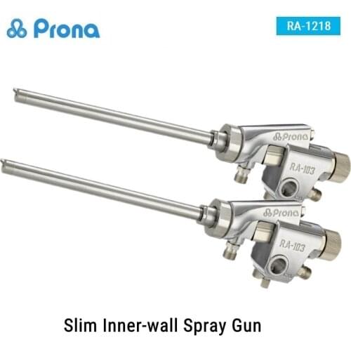 Prona RA-1218 Slim Inner-wall Spray Gun Pneumatic Tools Painting Pistol Nozzle 0.6/1.0mm WA-1218 Tube Paint Internal Surface