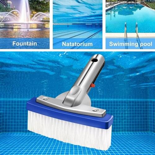 Swimming Pool Cleaning Brush Heavy Duty Swimming Pool Brush Pool Brush With Aluminum Back Nylon Bristles Can Be Clean Stubbound