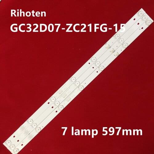 LED Backlight strip 7 lamp For Philips 32"TV 32PHF3001 GC32D07-ZC21FG-15 32PHF3061 32PHF3021 T3212M LD32E12M 32PHF5011 32PHF5061