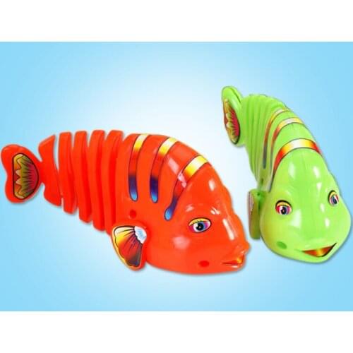 Wind-Up Clockwork Swing Fish Toys Post-80s Childhood Nostalgic Classic Play