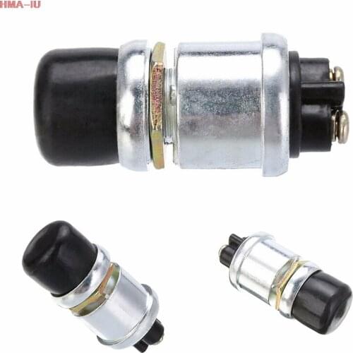 1pc Ignition Starter Switch 60A 12VDC Truck Engine Start Waterproof Push Boat Starter Horn Replacement Button Car Switch
