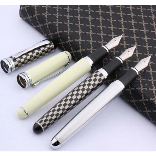 1Pc High Quality Office Jinhao X750 Silver Accessories Trim 1.0 MM Calligraphy Bent Nib Metal Fountain Pen