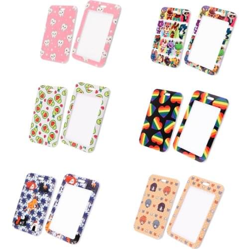 20pcs/lot BH1575 Blinghero Cartoon Animal Lanyard Card Holder Homosexual Rainbow Lanyard Avocado Badge Accessory Card Holder