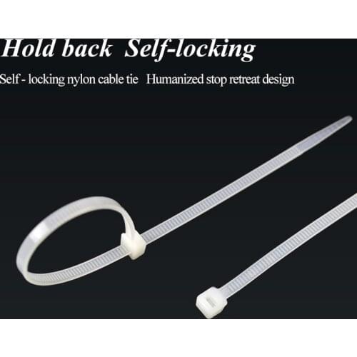 300 Pieces Of Self-locking Plastic Nylon Cable Tie Black 4X300 Cable Tie Fixing Ring 3X200 Cable Tie Zipper With Nylon Cable Tie