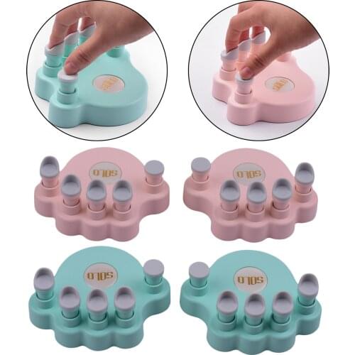 4x Piano Finger Trainers Hand Grip Exerciser W/ Tension Keys Piano Keyboard