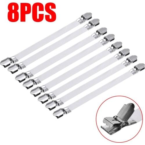 8Pcs Bed Sheet Ironing Board Spanner Cover Bedspreads Bed Sheet Tensioner Fasteners Elastic Clothes Pegs